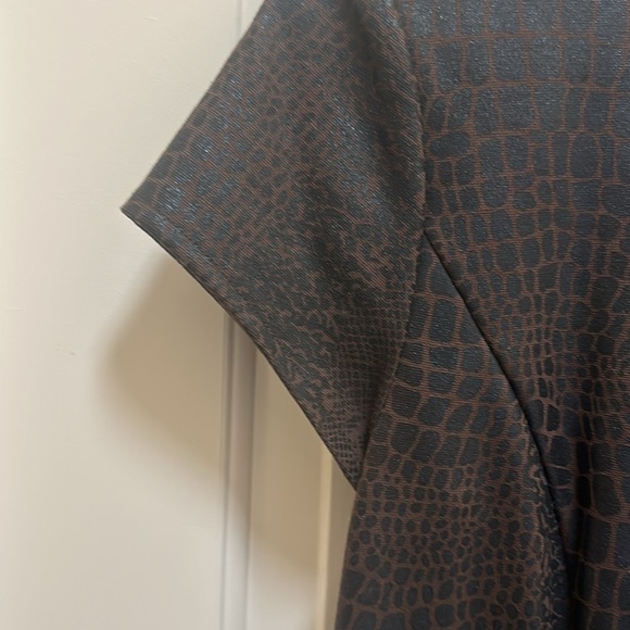 Chico dress sized 6-10 (1) Chico sizing brown embossed - Picture 3 of 6